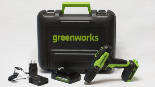Drel-shurupovert akkumulyatornaya Greenworks GD24DD35K2 24V, AKB 2 A.ch i ZU, kejs (3704007UA)_2