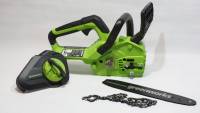 Пила цепная аккумуляторная Greenworks GD24CS30K2 24V, АКБ 2 А.ч и ЗУ (2007007UA)