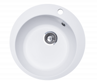 Мойка GranAlliance G-11 (d-490 мм) молочная с сифоном
