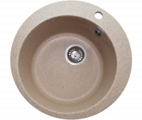 Мойка GranAlliance G-11   (d-490 мм) песочная с сифоном