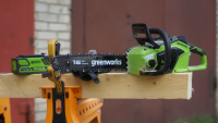 Цепная пила аккумуляторная Greenworks GD40CS18K4, 40V, АКБ 4 А*ч и ЗУ (2005807UB)