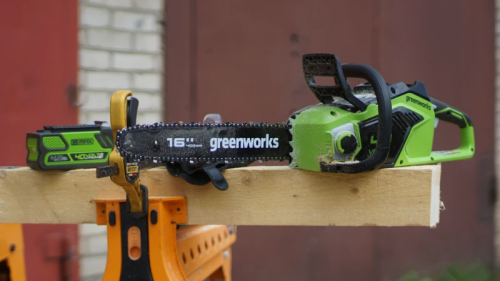 TSepnaya pila akkumulyatornaya Greenworks GD40CS18K4, 40V, AKB 4 A*ch i ZU (2005807UB)_4
