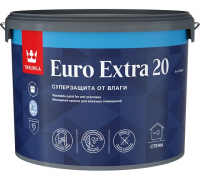 EURO 20 EXTRA  А краска для влажных помещений 9л.