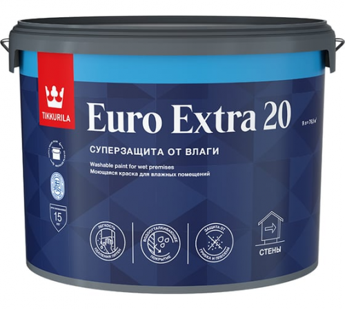 EURO 20 EXTRA  A kraska dlya vlazhnyh pomeschenij 9l_1