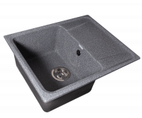 Мойка GranAlliance G-22 (575х470мм) графит с сифоном