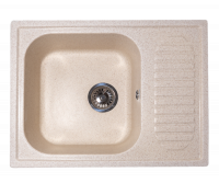 Мойка GranAlliance G-23   (630 х490мм) бежевая с сифоном