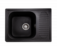 Мойка GranAlliance G-23   (630 х490мм) черная с сифоном