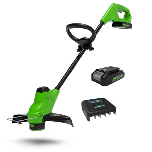 Trimmer akkumulyatornyj Greenworks G24LT25K2 24V, AKB 2 A.ch i ZU (2107207SA)_1