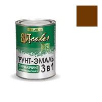 Грунт-эмаль по ржавчине ВИТ color (шоколад 0,8 кг  "ЦАРИЦЫНСКИЕ КРАСКИ")