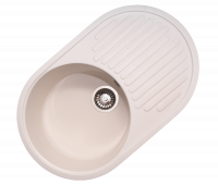 Мойка GranAlliance G-30   (725 х450мм) белая с сифоном