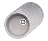 Мойка GranAlliance G-30   (725 х450мм) серая с сифоном