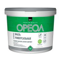 Эмаль акриловая глянцевая Ореол белый 0,9 кг пластик