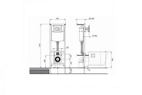 Sistema installyats Alfakomfort v/k install+knopka+unitaz+sid Santeri 1.3816.4.S00.00B.0_3