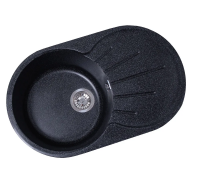 Мойка GranAlliance G-32 (740 х460мм) черная с сифоном