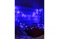 Гирлянда КОСМОС 100LED_B (синяя, 11,4м, 8 режимов мигания)