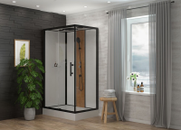 Душевая кабина EvaGold Бамбук 1806B-S 120*80*215 низкий поддон