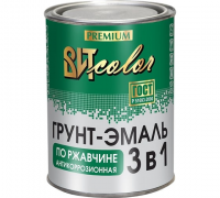Грунт-эмаль по ржавчине ВИТ color (черная 0,8 кг  "ЦАРИЦЫНСКИЕ КРАСКИ")