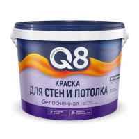 Краска ВД белоснежная интерьерная 13 кг Formula Q8