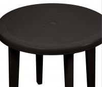 Стол пластиковый Decorona DeVeranda круглый D860мм теплый орех DC6286