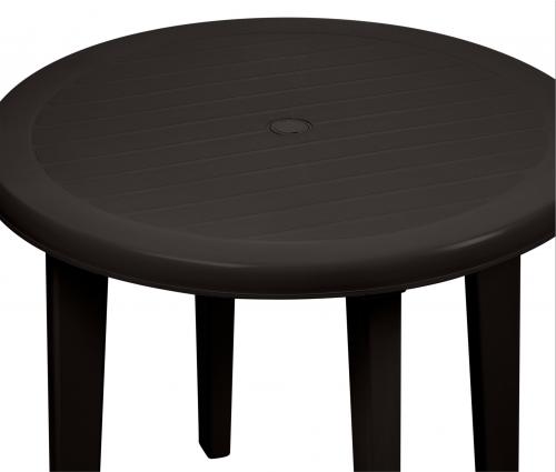 Stol plastikovyj Decorona DeVeranda kruglyj D860mm teplyj oreh DC6286_2