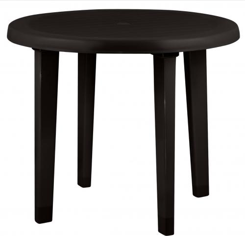 Stol plastikovyj Decorona DeVeranda kruglyj D860mm teplyj oreh DC6286_1