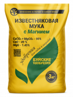 Удобрение комплексное минерал Известняковая мука (Доломитовая) 3 кг Буйские удобрения г.Кострома