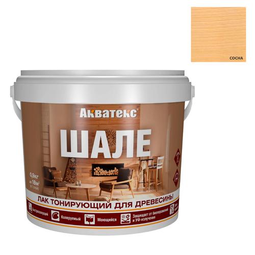 Akvateks SHALE lak toniruyuschij dlya drevesiny 0,9 kg (sosna) (20684)_1