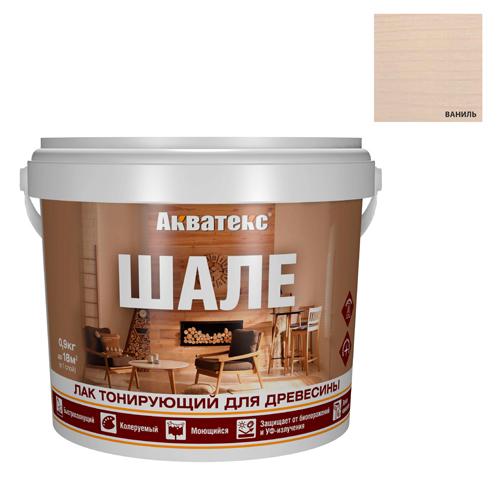 Akvateks SHALE lak toniruyuschij dlya drevesiny 0,9 kg (vanil) (20683)_1