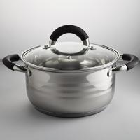 BE-197/2 Кастрюля из нерж стали со стеклянной крышкой (d=20; 4,0 л) (6)