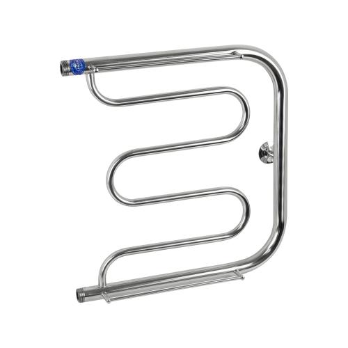 Polotentsesushitel FOKSTROT s POLKOJ 600h600 mm - d32x2mm nerzhavejka polirovannaya f6060 SANAKS_1