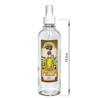 Бутылка цилиндр с кнопочным дозатором для масла/соусов, Olive oil на зеленом фоне под дерево, 330 мл