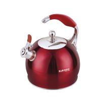 Чайник из нержавеющей стали, со свистком,3л,RED "Kukmara"