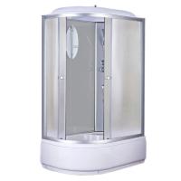 Душ.кабина HD-KU12080VFR 120x80х215 без г/м, риф.зад.стекла, риф.перед.стекла, выс.под.без электр..