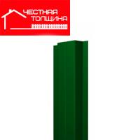 Евроштакетник прямой Честная толщина Зеленый мох 6005 длина 1,25м, ширина 80 мм г.Пенза (Кармет)