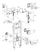 Инсталляция Grohe Rapid SL 3в1 38772001WHITE (квадр. клавиша белая)