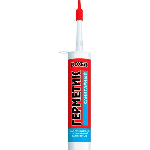 Germetik silikonovyj sanitarnyj belyj BOXER S 260ml_1