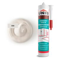 Герметик силиконовый UNIS N-80 универсальный серебро С12 300мл
