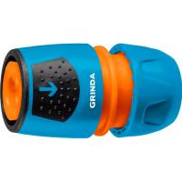 GRINDA PROLine TU-A, 1/2"-3/4", с автостопом, соединитель универсальный быстросъёмный, для шланга, и