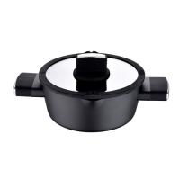 Кастрюля алюм, 20см, 2л, стек.кр., Ion Plus, BERGNER,арт.BG-35910-BK
