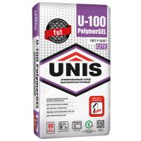 Клей плиточный UNIS U-100 PolimerGEL высокопластичный арм. (25кг) (1поддон-48шт)