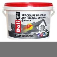 Краска резиновая для кровли,цоколя,фасада 3кг. СЕРАЯ "DALI" (20715)