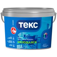 Краска В/Д МОЮЩАЯСЯ СУПЕРБЕЛАЯ 1,8л.(9 шт.) "Профи" ТЕКС