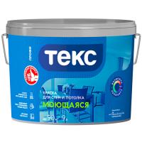 Краска В/Д МОЮЩАЯСЯ СУПЕРБЕЛАЯ 9л. "Профи" ТЕКС