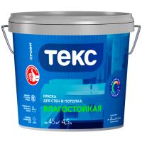 Краска В/Д ВЛАГОСТОЙКАЯ СУПЕРБЕЛАЯ 4,5л. "ПРОФИ" ТЕКС
