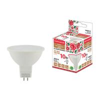 Лампа светодиодная MR16-10 Вт-230 В-3000 К GU5,3 Народная (SQ0340-1609)