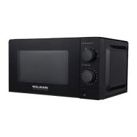 Микроволновая печь WILLMARK WMO-202MB (20л,700Вт,механич.ПУ,кнопка д/л откр.дверцы,6 ур.мощн,черная)