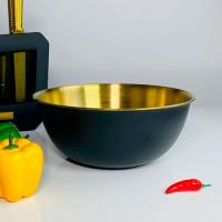 Миска салатник 21х9см (х50)Нержавеющая сталь арт.910-012