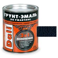 МОЛОТКОВАЯ грунт-эмаль по ржавчине (2 л.) черный "Рогнеда" (20460)