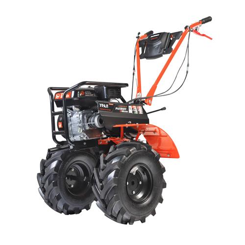 Motoblok benzinovyj PATRIOT URAL (kolesa EXTREME) Rossiya_1