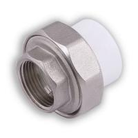 Муфта комб.разъём (американка) с внутр. резьбой 20х1/2" (200/25) (Valfex) БЕЛАЯ